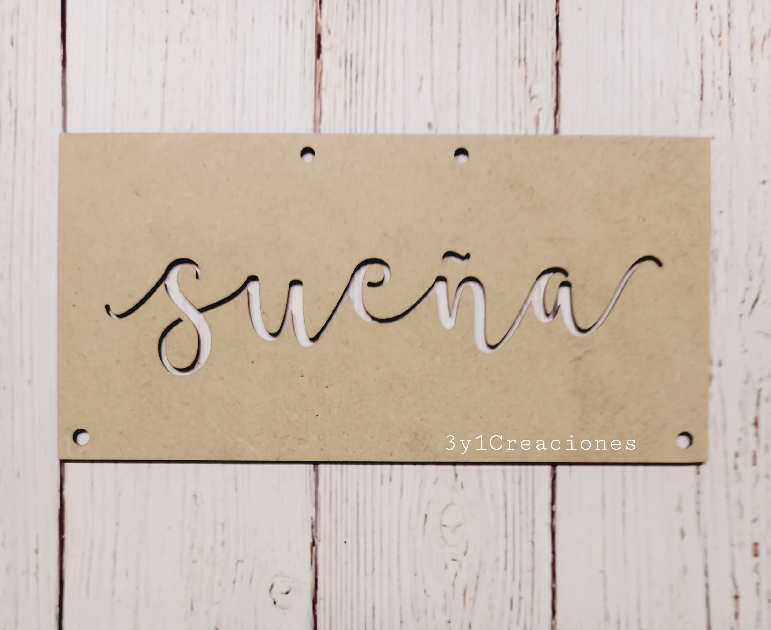 CARTEL RECTANGULAR SUEÑA
