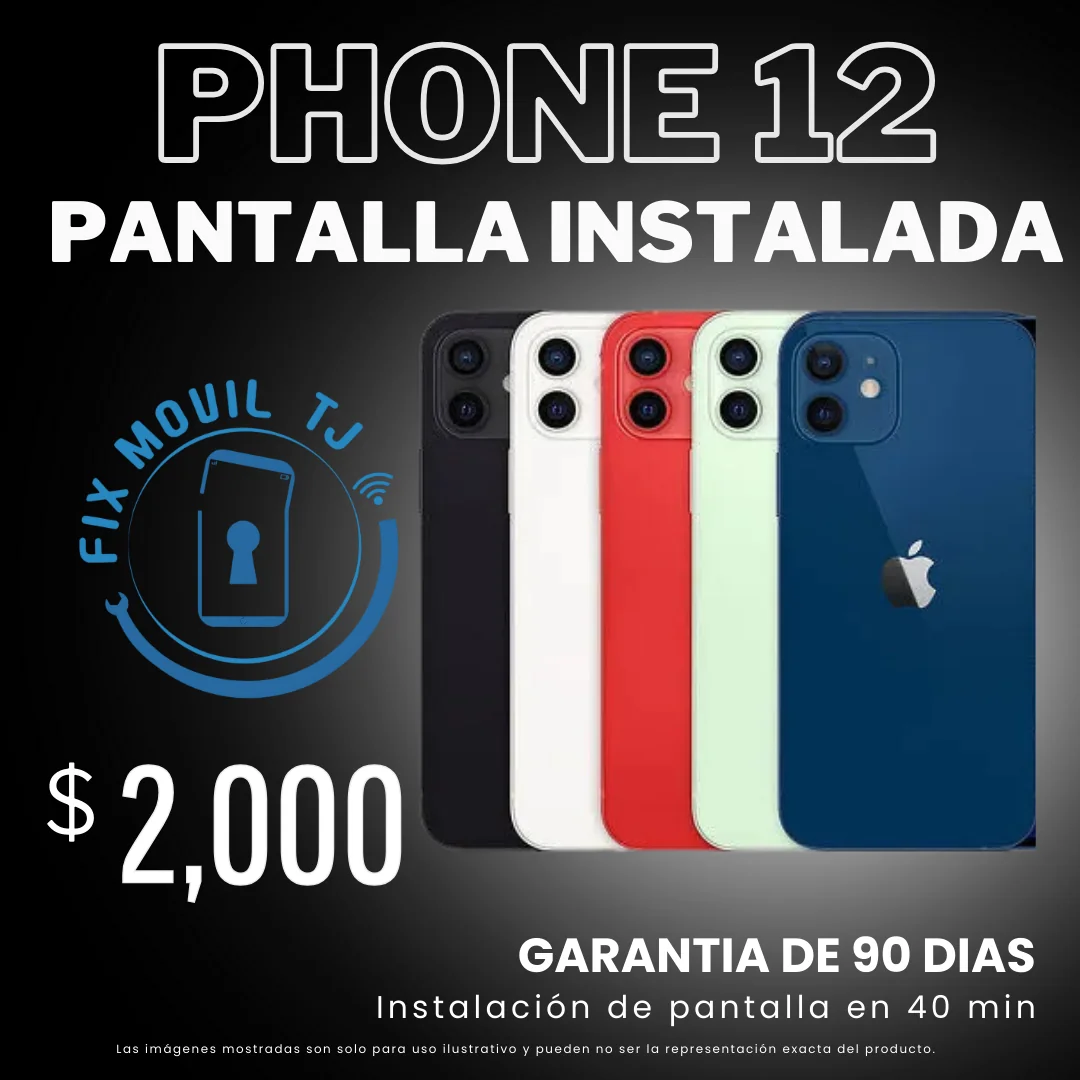 Pantalla de iphone 12 
