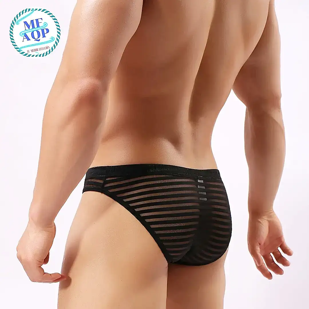 SLIP TRANSPARENTE A RAYAS