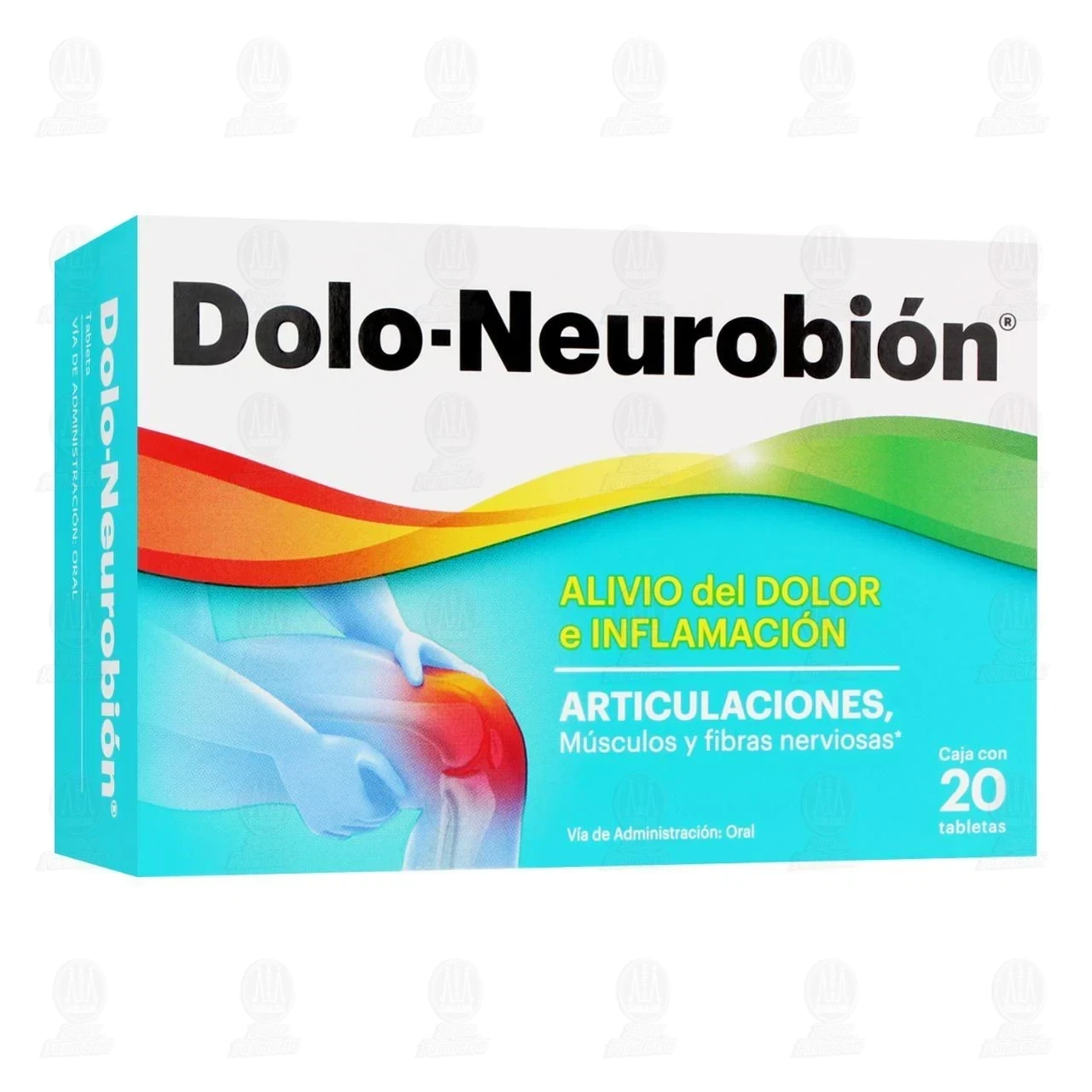 Dolo Neurobion, 20 Tabletas (Complejo B, Tiamina, Piridoxina, Cianocobalamina, Diclofenaco)