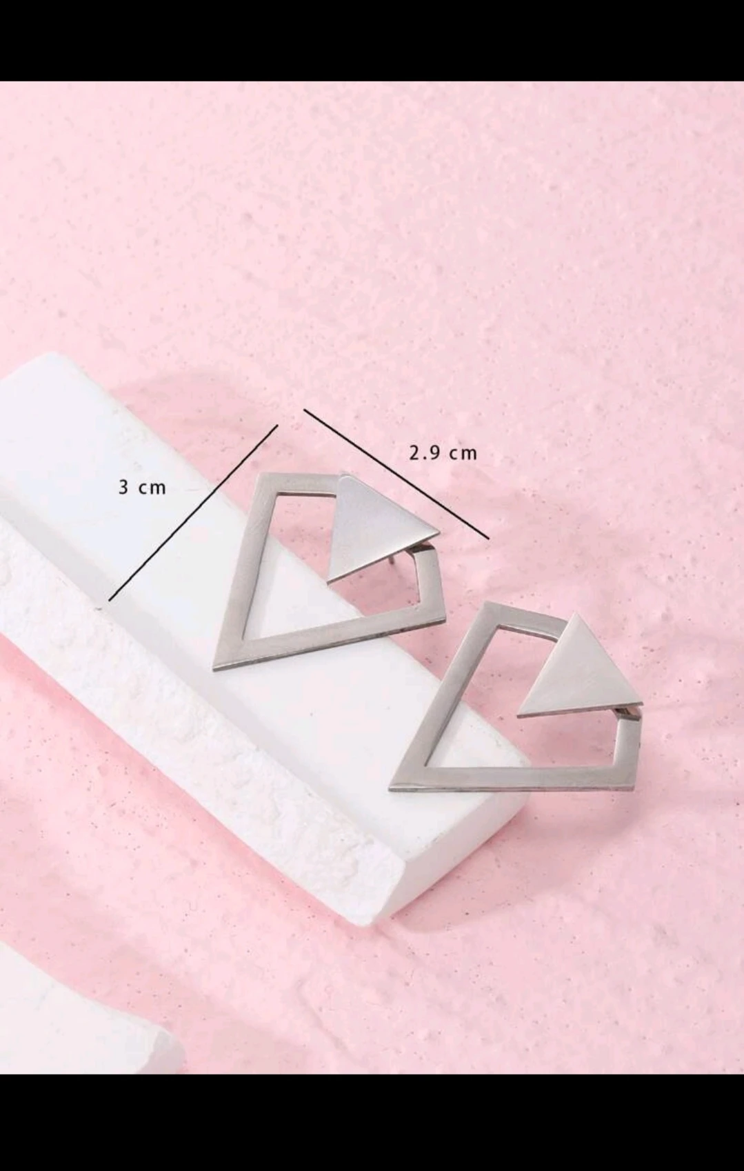 Pendientes chaqueta/ Triangulares  4