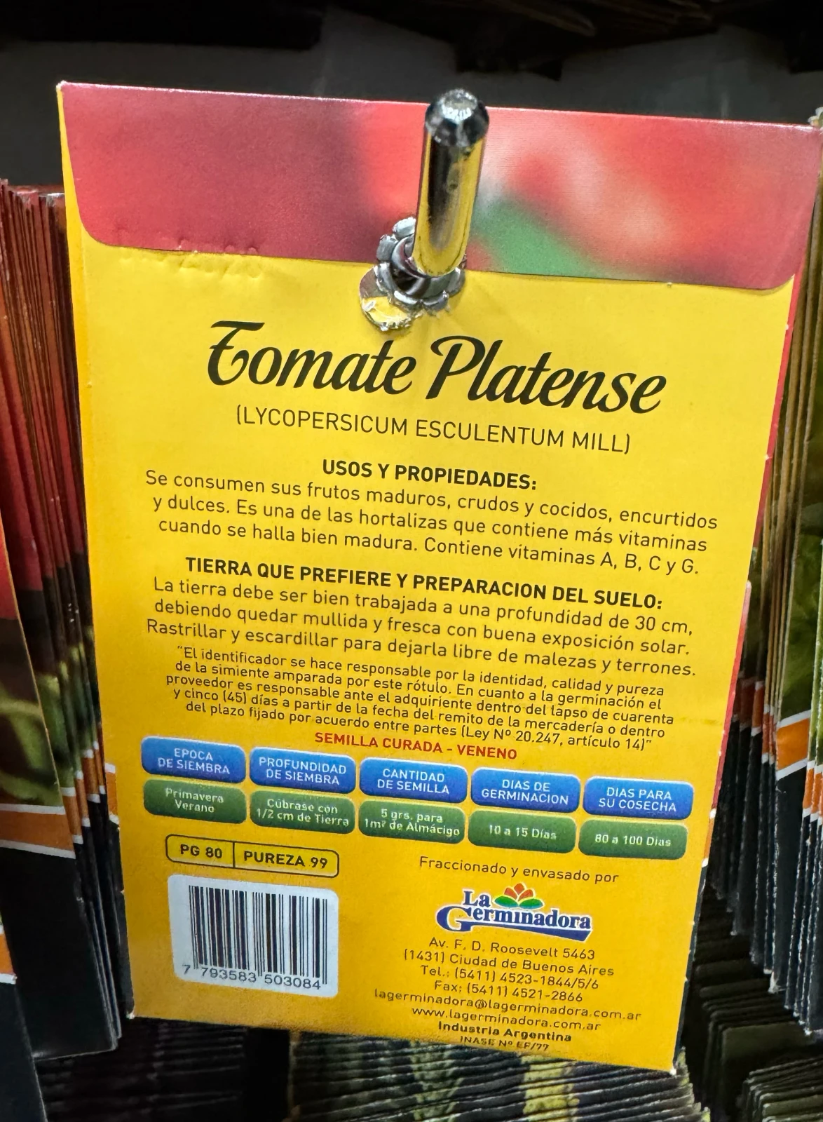 Semillas de Tomate platense  2