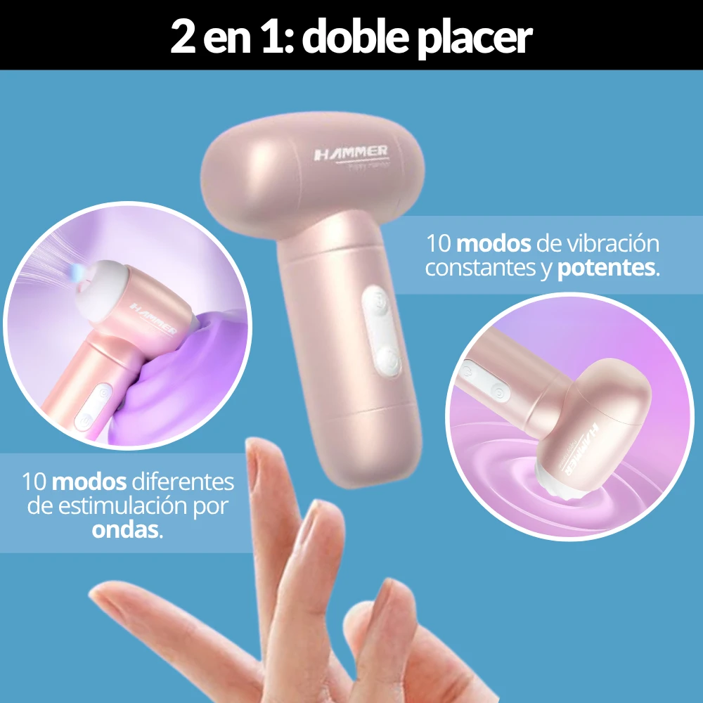 Vibrador 2 en 1 succionador  2