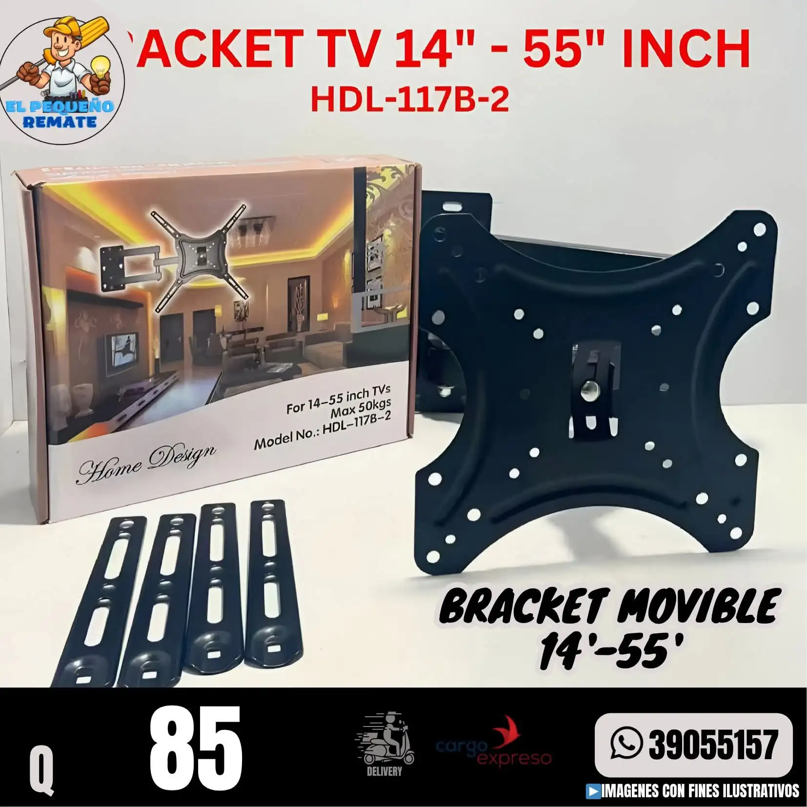 BRACKET MOVIBLE 14"-55" Home Design 3