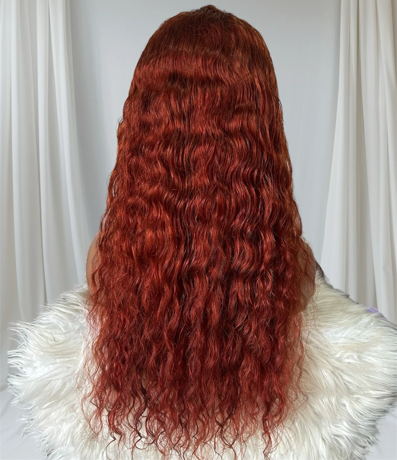 Peluca rizada de cabello humano 26 pulgadas, frontal lace 13x4 180% densidad  3
