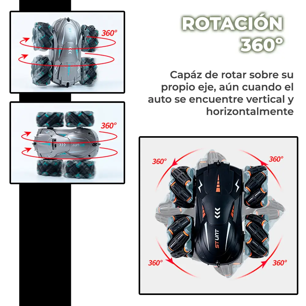 Carro Omnidireccional Todo Terreno A Control Remoto  4