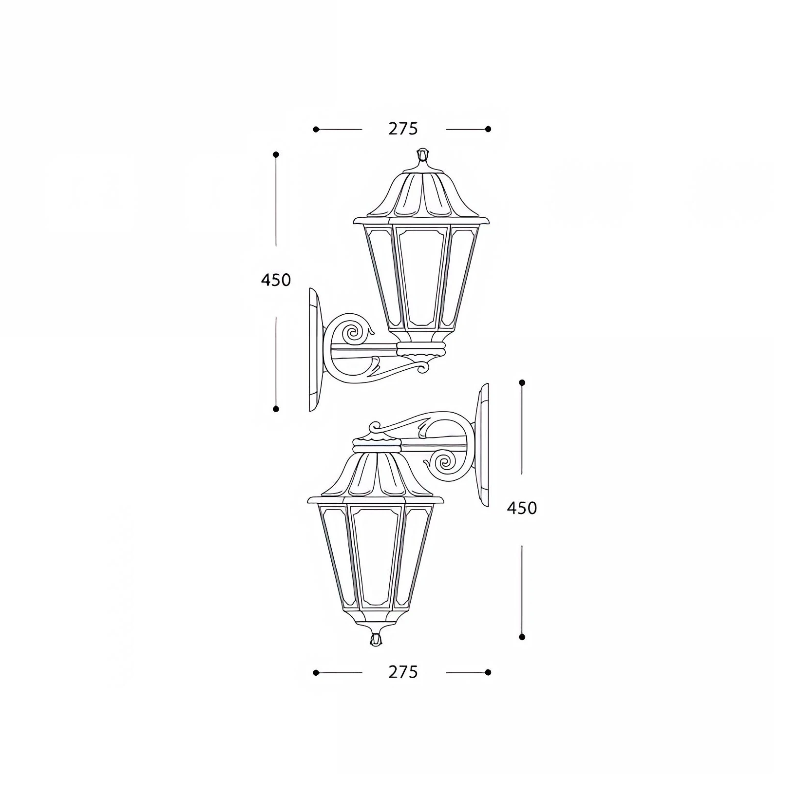 FAROL PARED ANNA NEGRO 1L E27 2