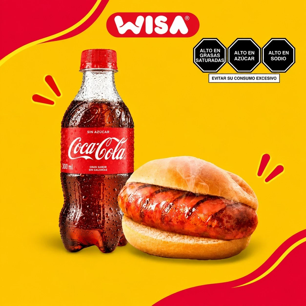 Choripan + Coca cola 300 ML