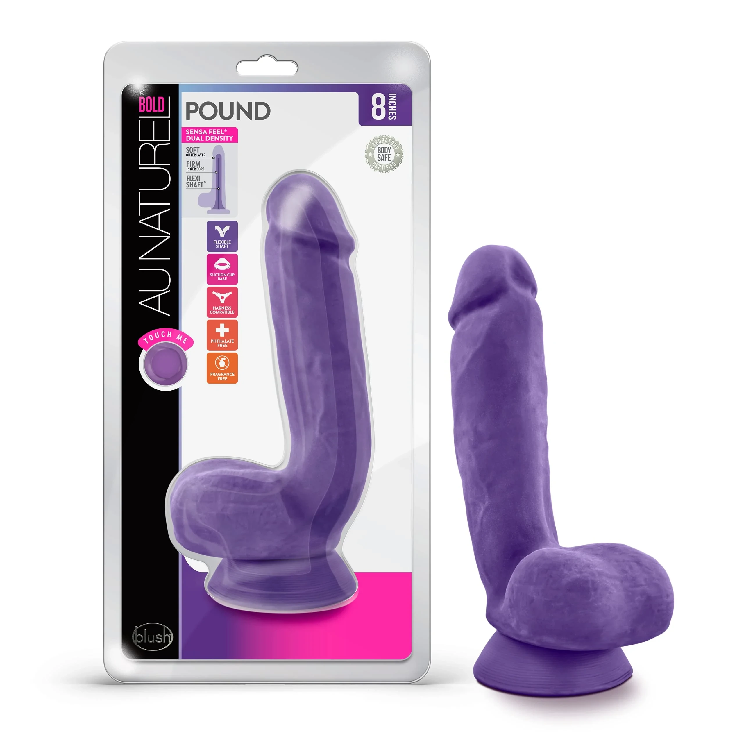 Au Naturel Bold Pound Dildo 8.5 inch