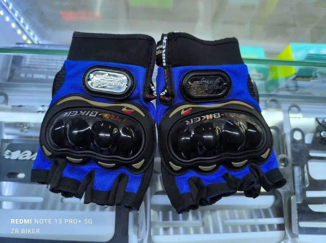 GUANTES CORTOS AZUL REFORZADO 
