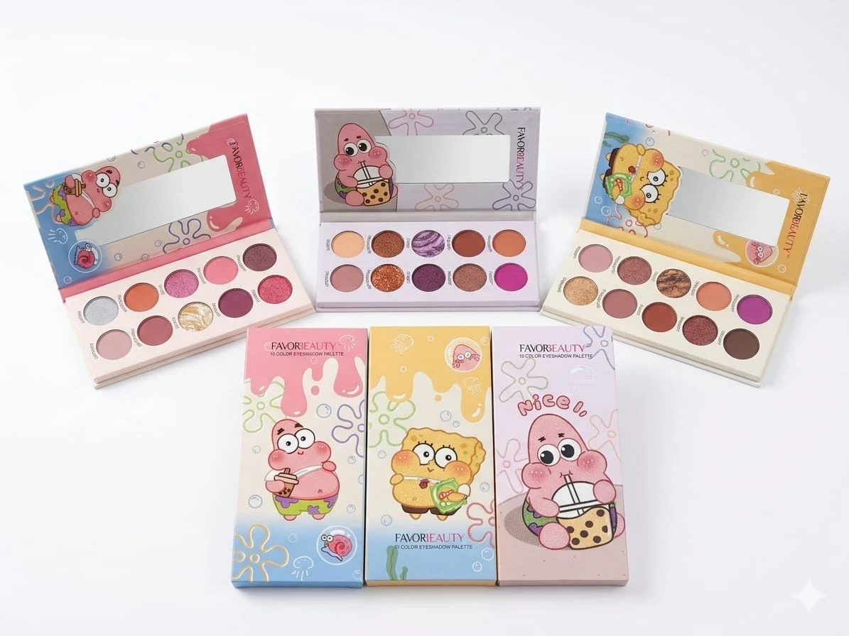 PALETA DE SOMBRAS BOB ESPONJA 3