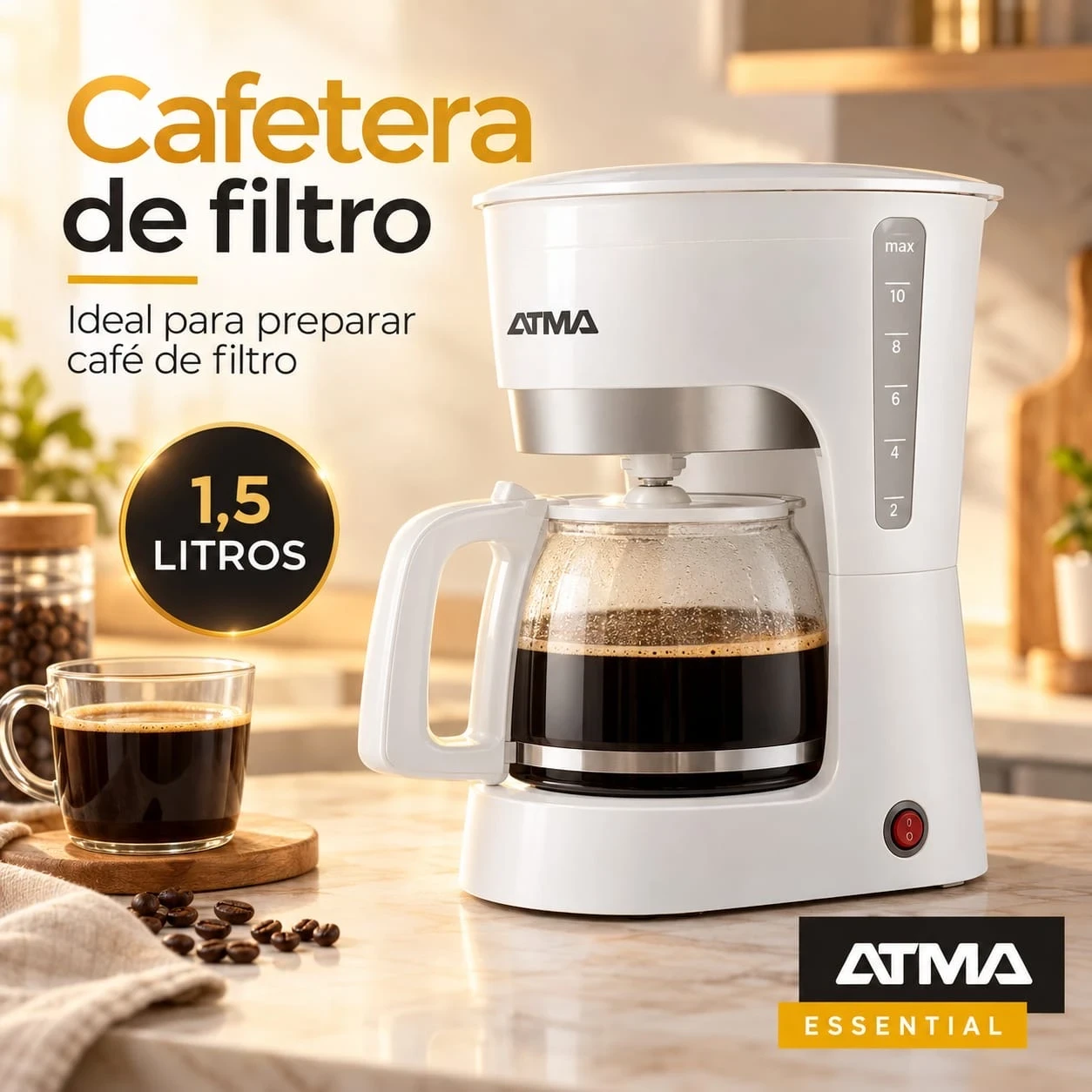 CAFETERA ATMA 1,5 L *CONSULTAR DISPONIBILIDAD CON EL VENDEDOR*