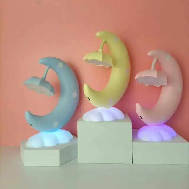 LÁMPARA RECARGABLE LUZ LED FLEXIBLE TIPO LUNA  4