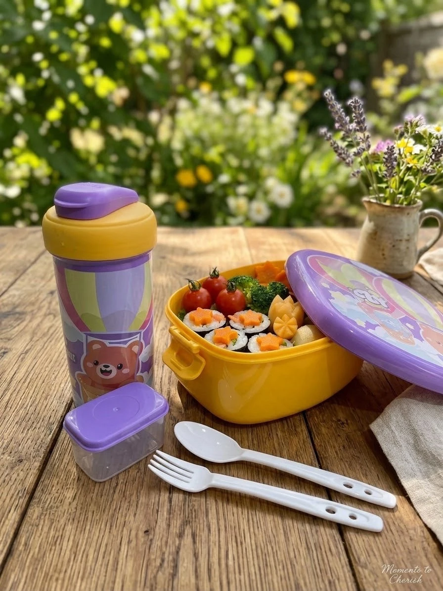 Set de Lonchera Infantil con Termo y Cubiertos