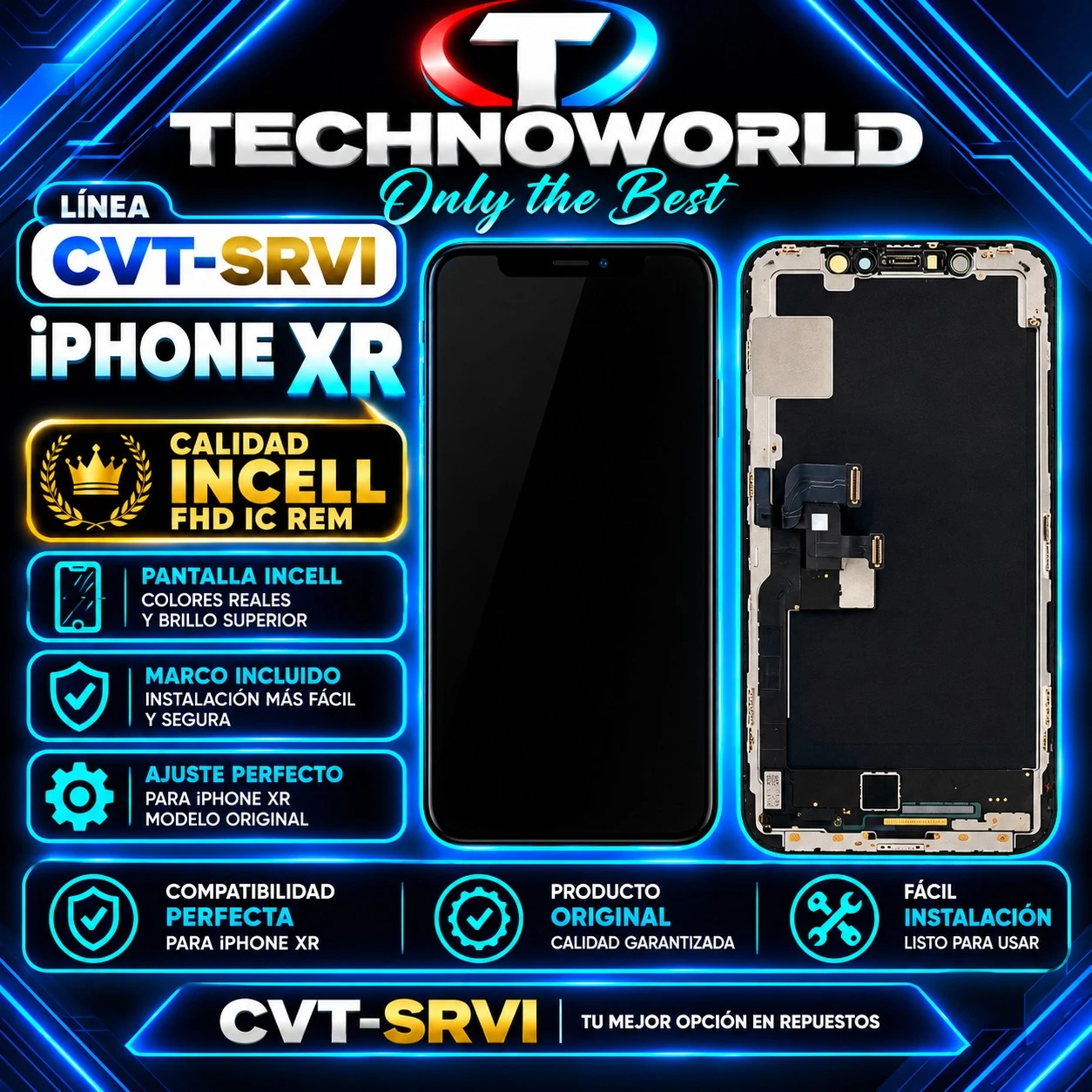 Mod cvt Iphone Xr inc Fhd icrem