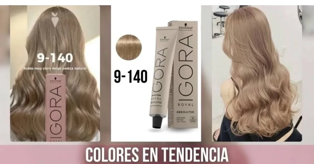 igora 9.140 rubio muy claro ceniza beige natural tinte