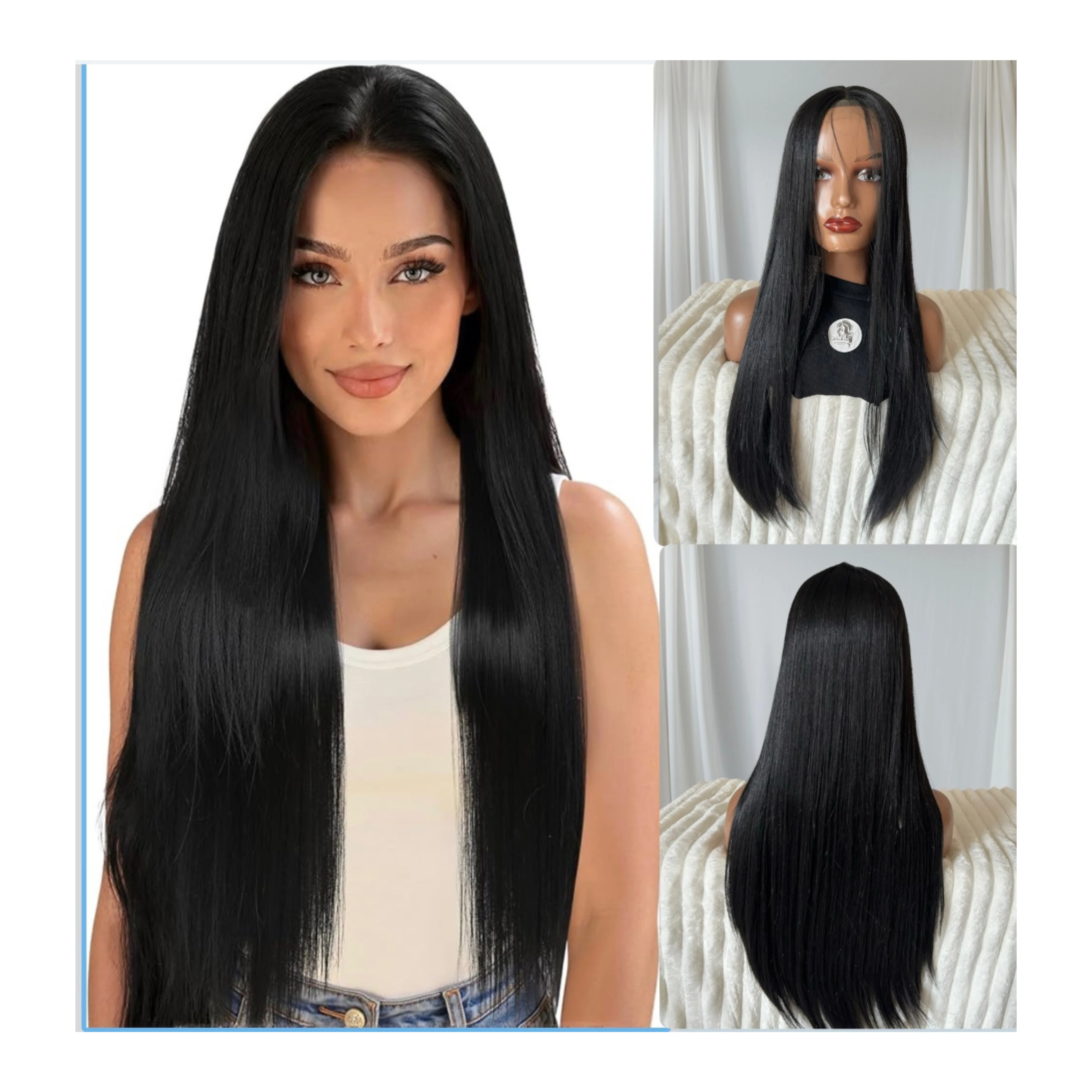 Peluca semi de 30” frontal lace 13x1