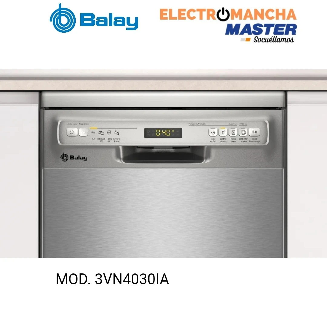 LAVAVAJILLAS BALAY 3VN4030IA 45 CM. INOX. CLASE E 3