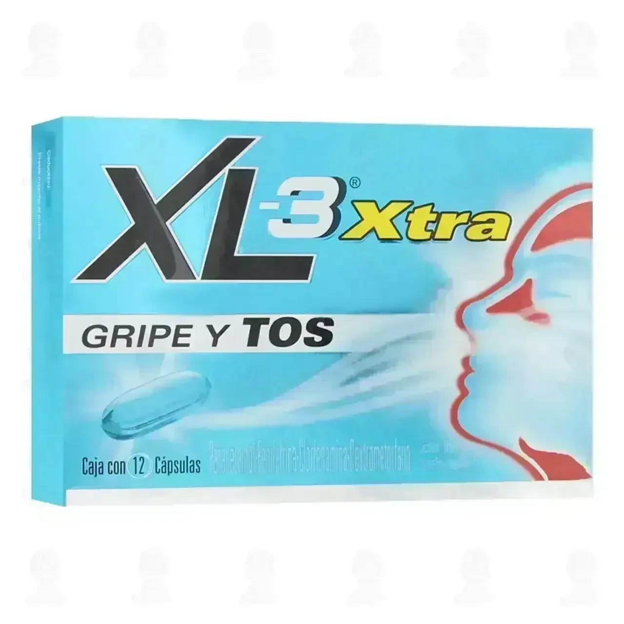 Xl-3 Xtra Gripe y Tos 12 Cápsulas