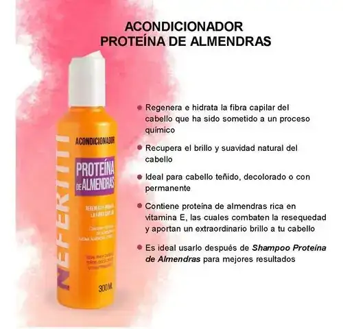 Acondicionador Proteína de Almendra 300ml - Nefertiti 2