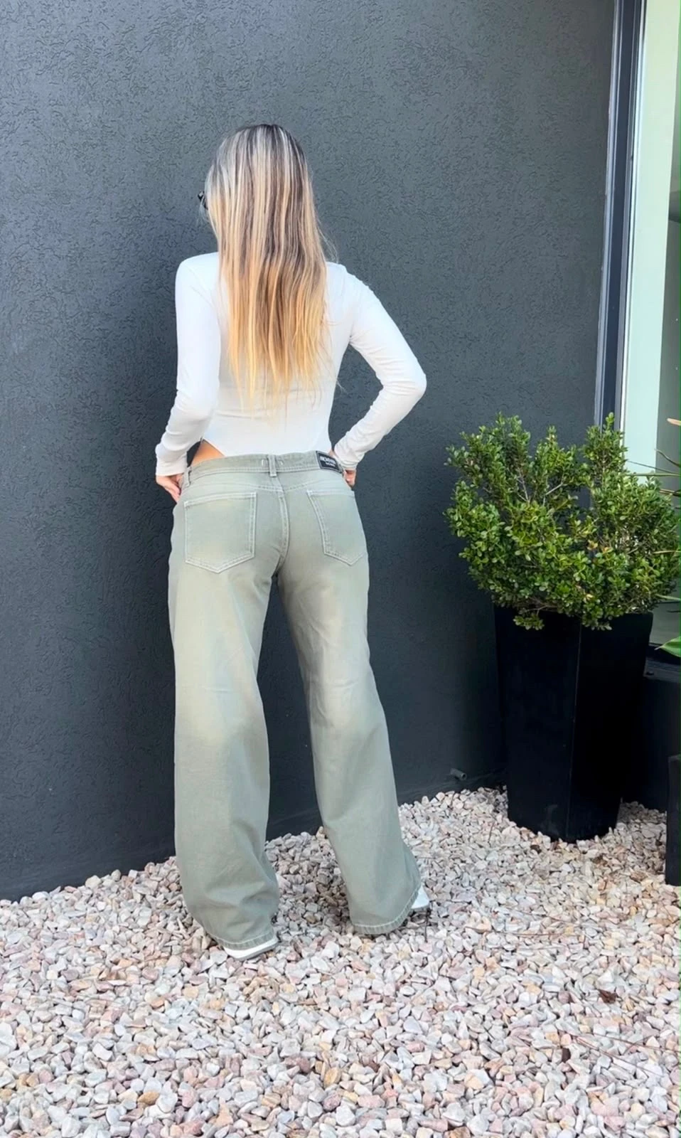 WIDE LEG OLIVA