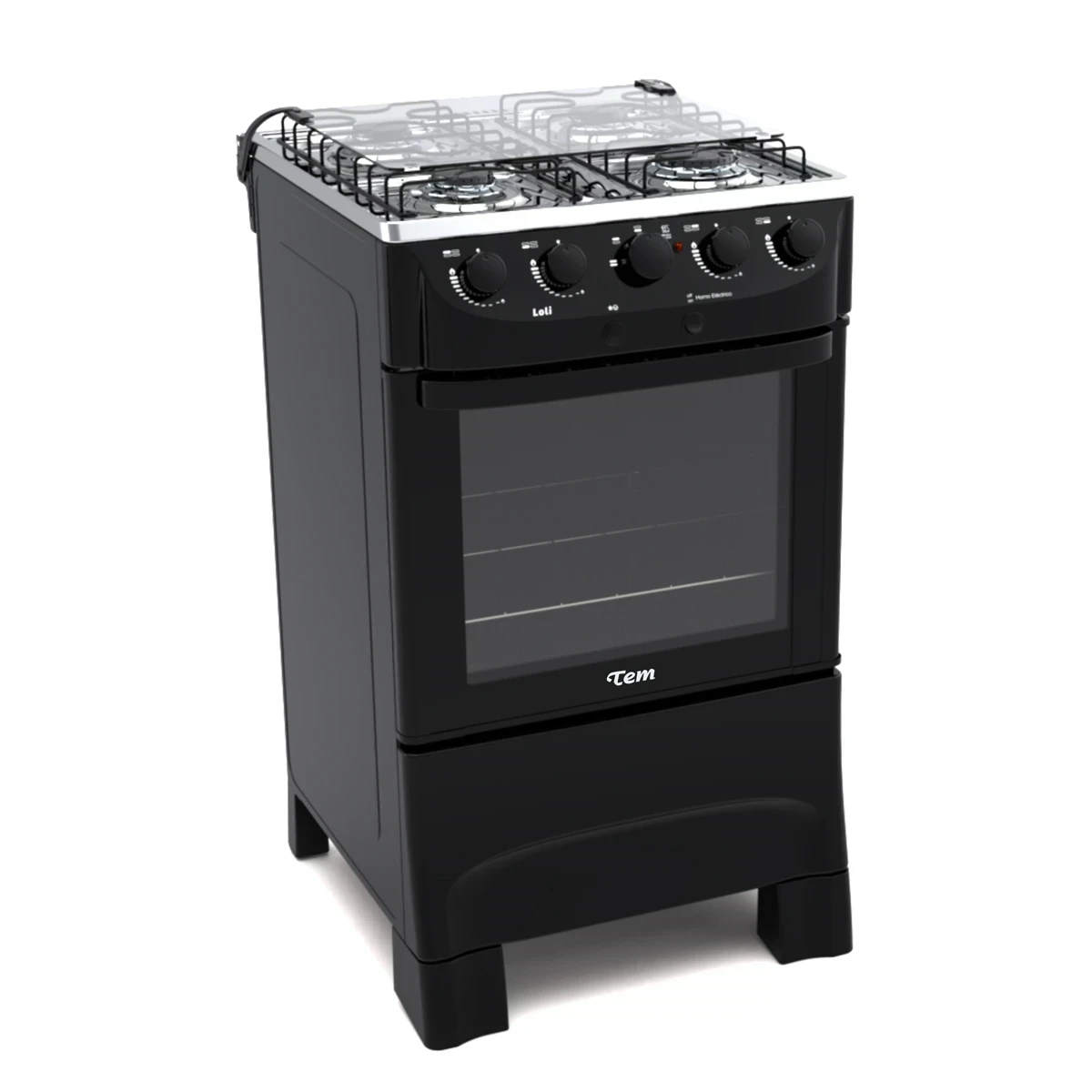 Cocina Combinada 4 Hornallas 55x50 𝙏𝙀𝙈