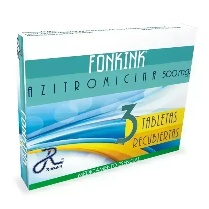 FONKINK 500 MG X 3 TAB AZITROMICINA RUECAM 