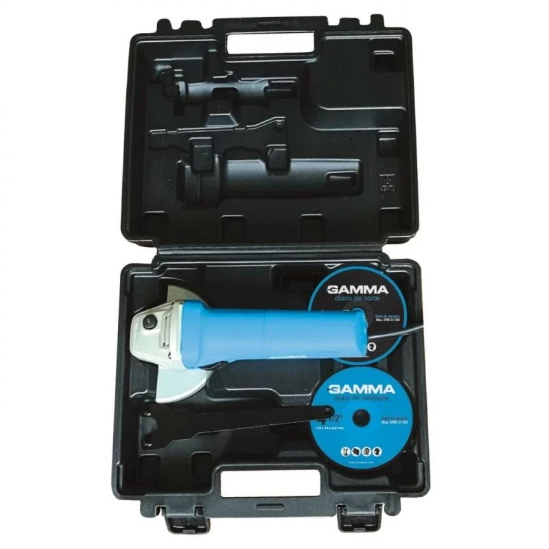 KIT AMOLADORA ANGULAR 750 W GAMMA 115MM