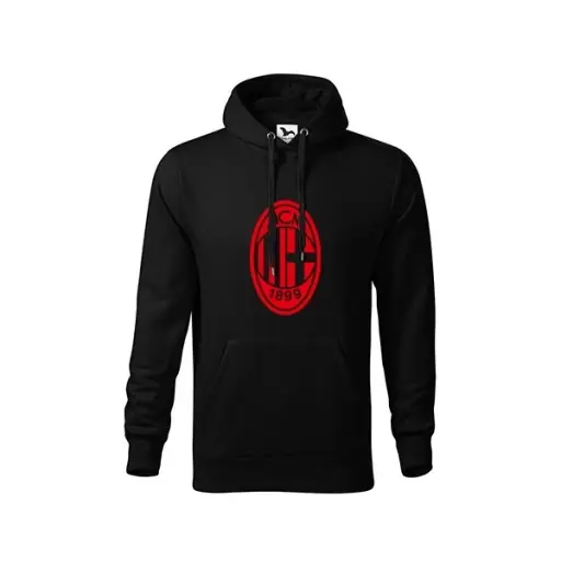 POLERA CON CAPUCHA DE AC. MILAN