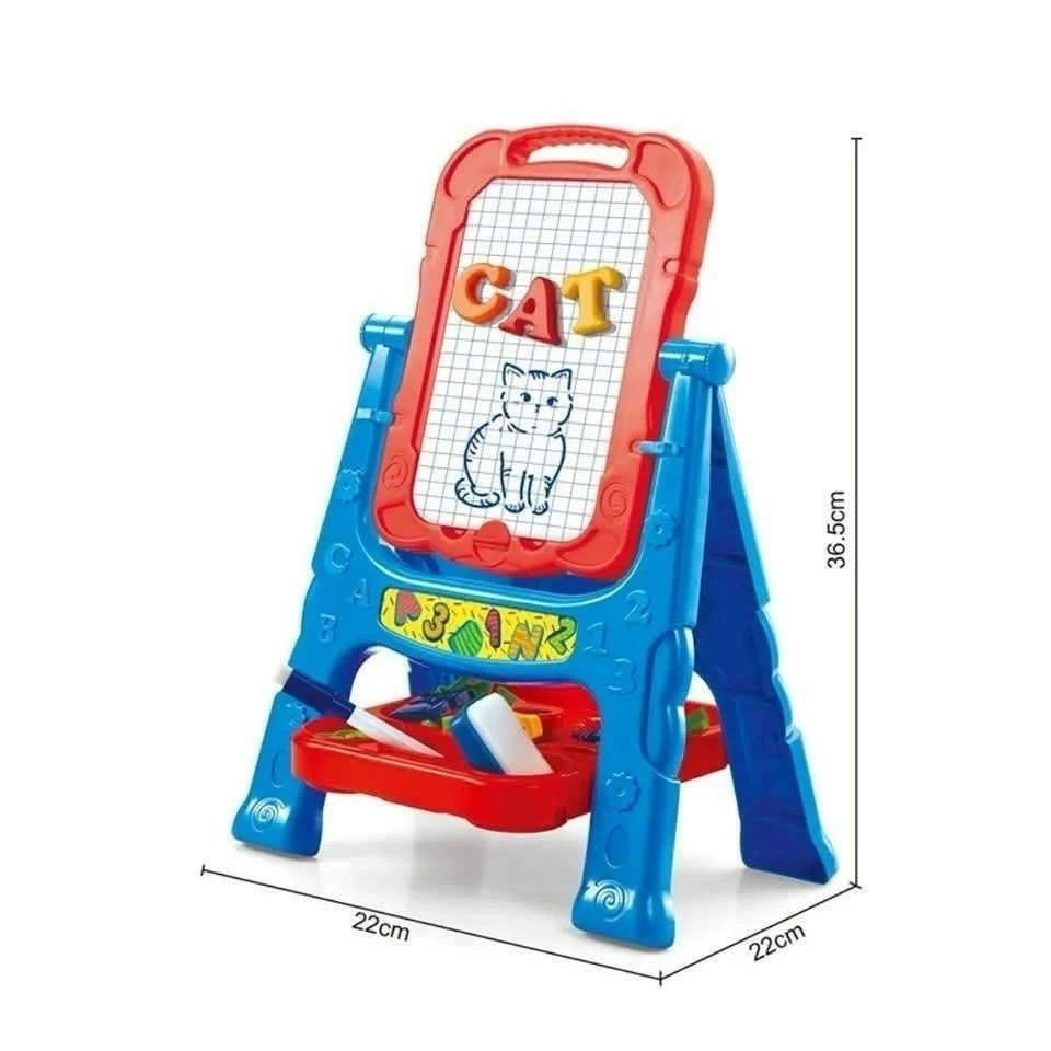 🎨 Pizarrón Caballete Magnético Infantil 3 en 1 🔤✨ 3