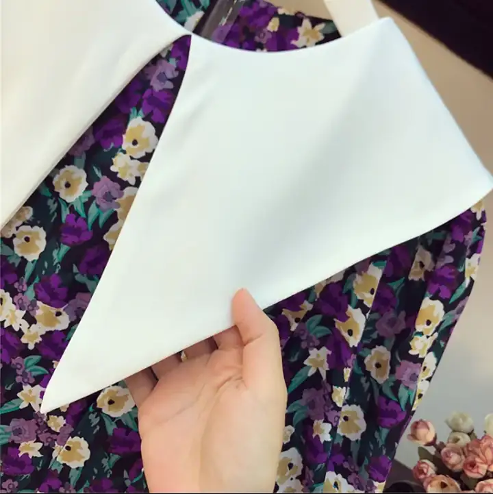 Vestido estampado coreano 2