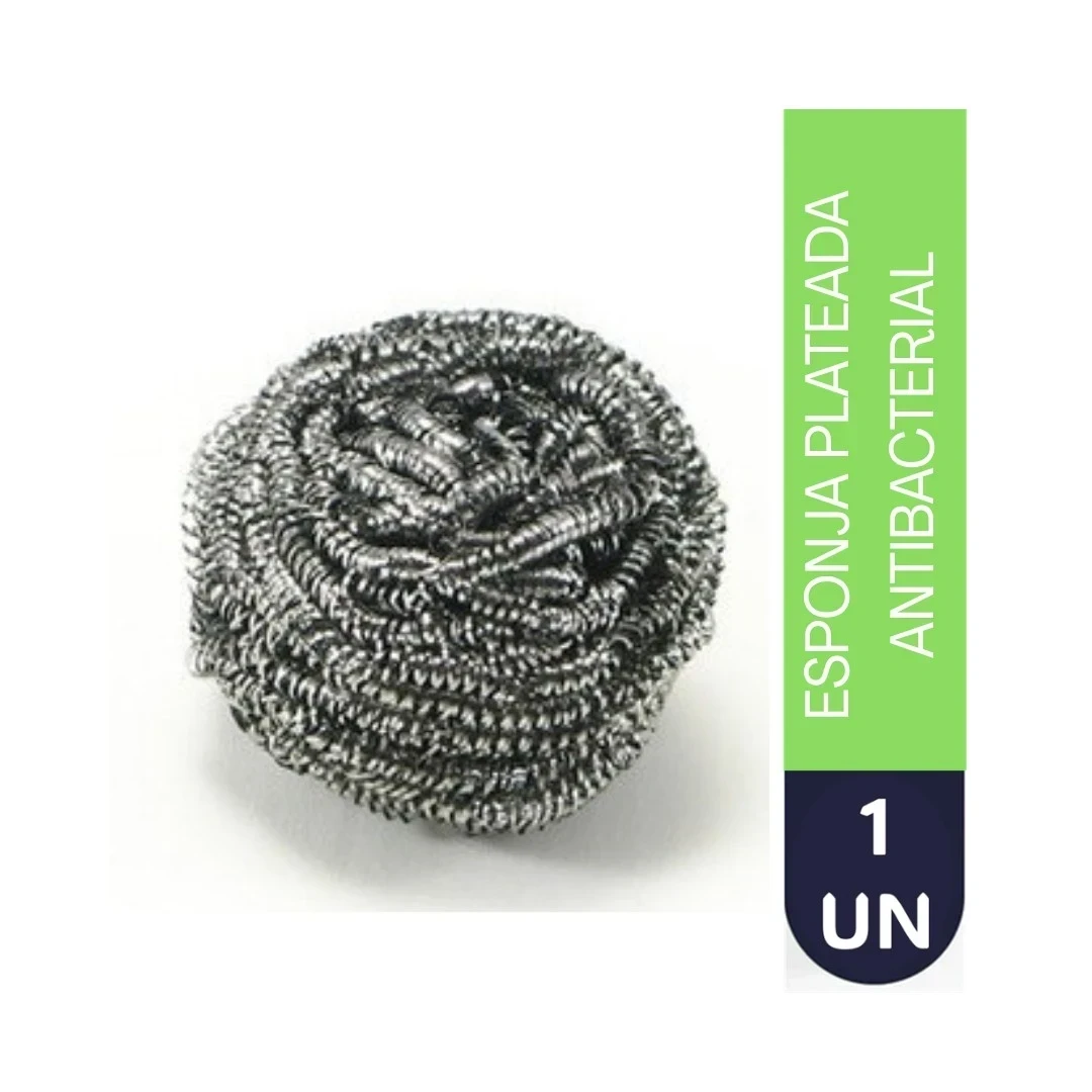 ESPONJA PLATEADA - ANTIBACTERIAL
