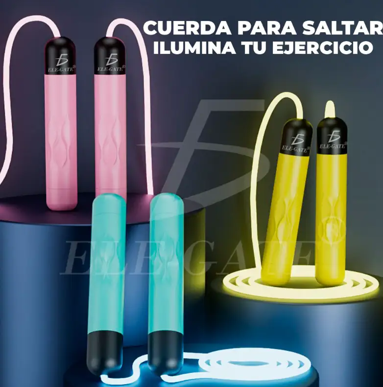 Cuerda Para Saltar Brillante Fácil De Ajustar Luz LED 