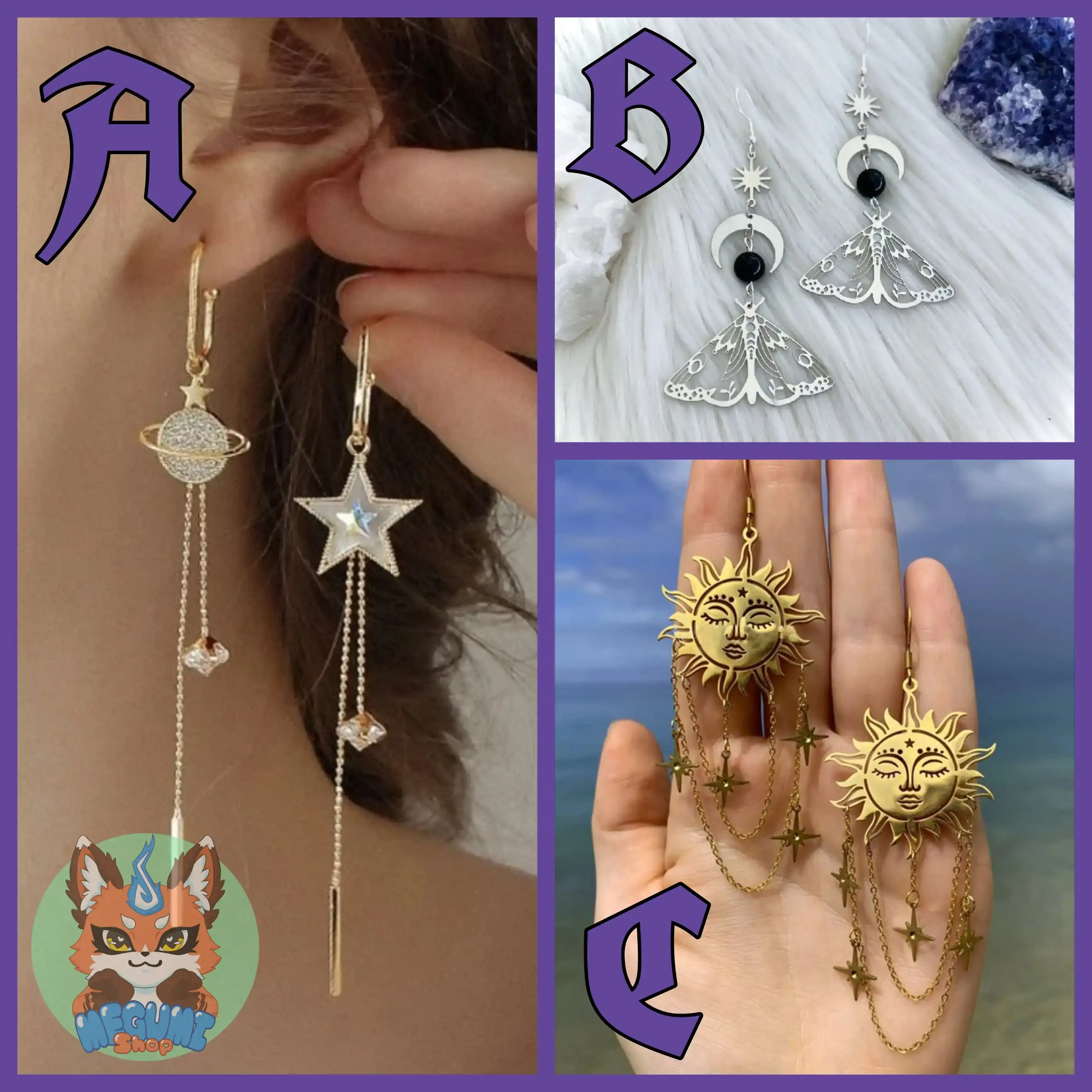 Aretes de diseño bohemio