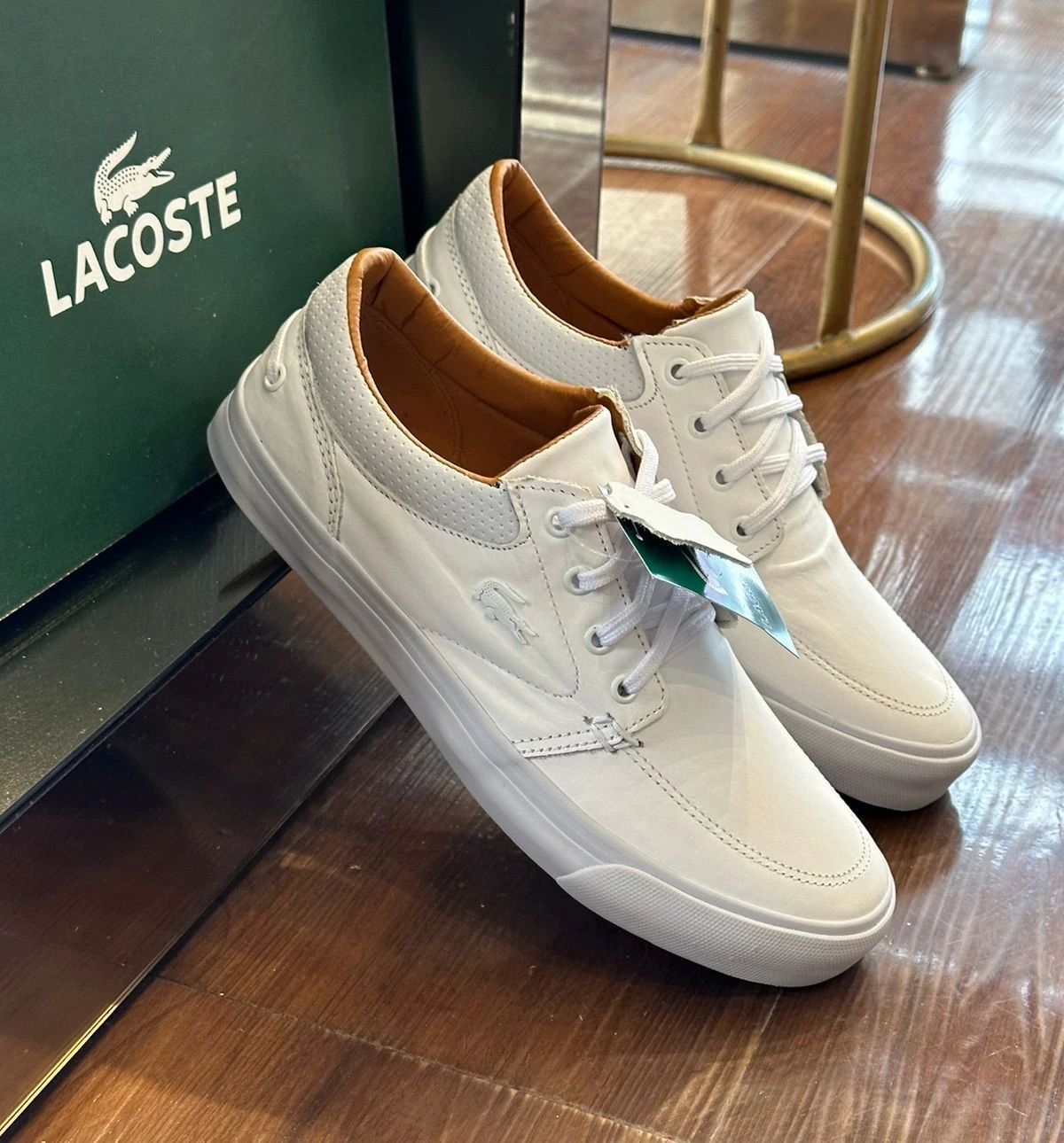 SAPATÊNIS LACOSTE COURO  3