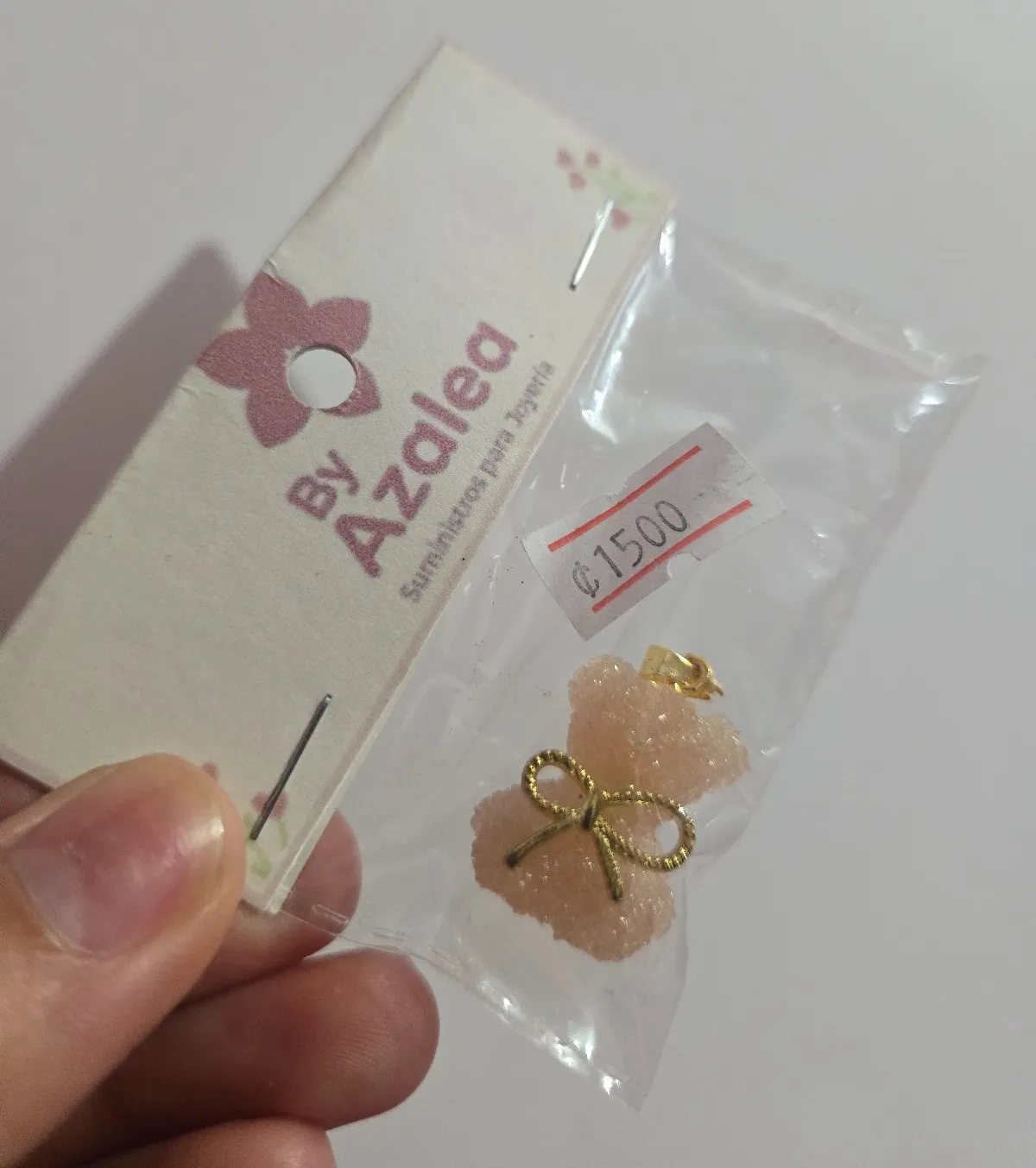 Doje oso rosado escarchado