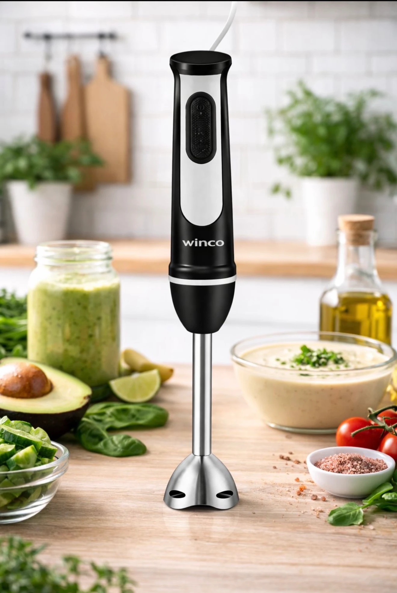 MINIPIMER MIXER (LICUADORA DE MANO) WINCO NEGRA