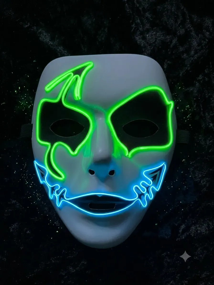 Mascara rigida led la purga mujer 