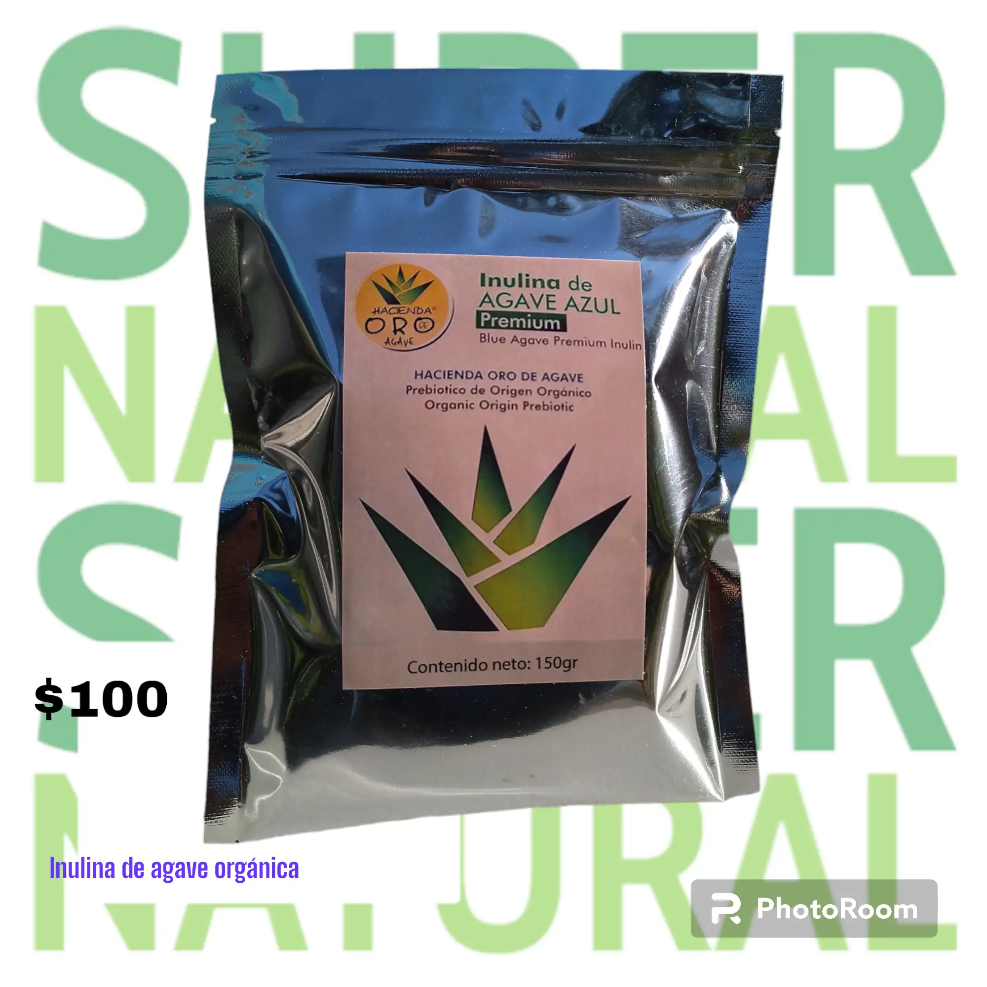 Inulina de agave orgánica 150 gr