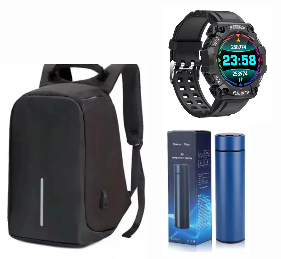 Combo Maleta + termo+ reloj 
