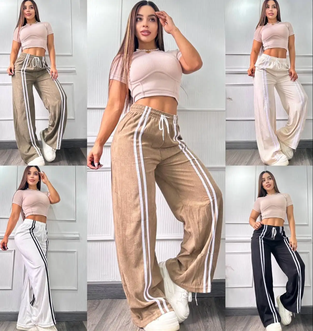 😍🥰Divino pantalón cargo bota ancha 🤩😍 