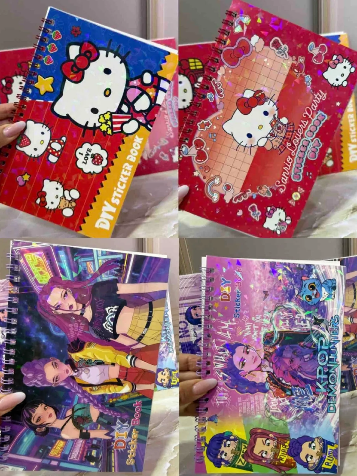 Libreta Stickers K-pop - Hello Kitty 