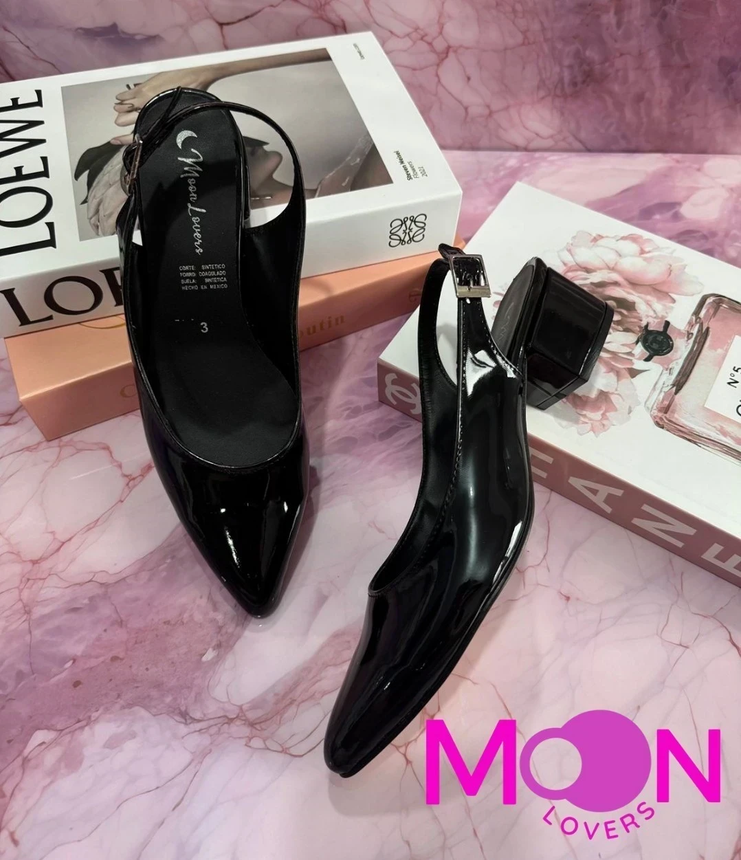 Mod.1008 Tacon negro Charol 