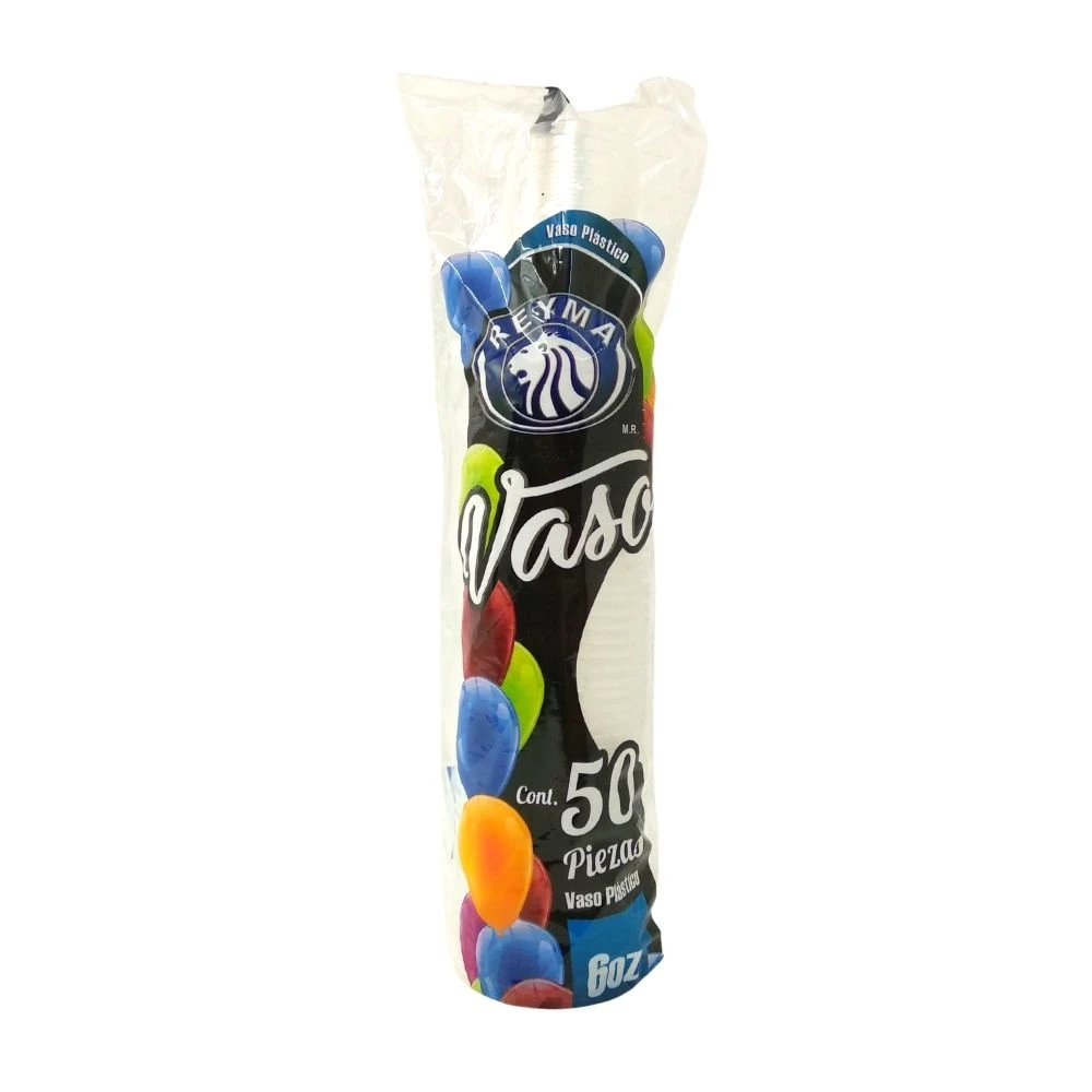 Vaso de plástico Reyma 6 oz 50 pz