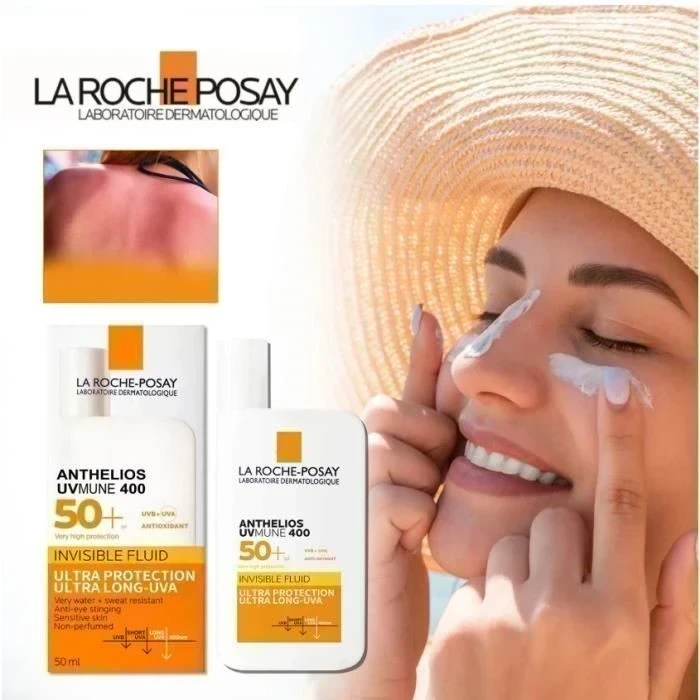 ANTHELIOS UVMUNE 400 FLUIDO INVISIBLE SPF50+ SIN PERFUME Protección UV muy elevada de uso diario. ☀️✨🥰