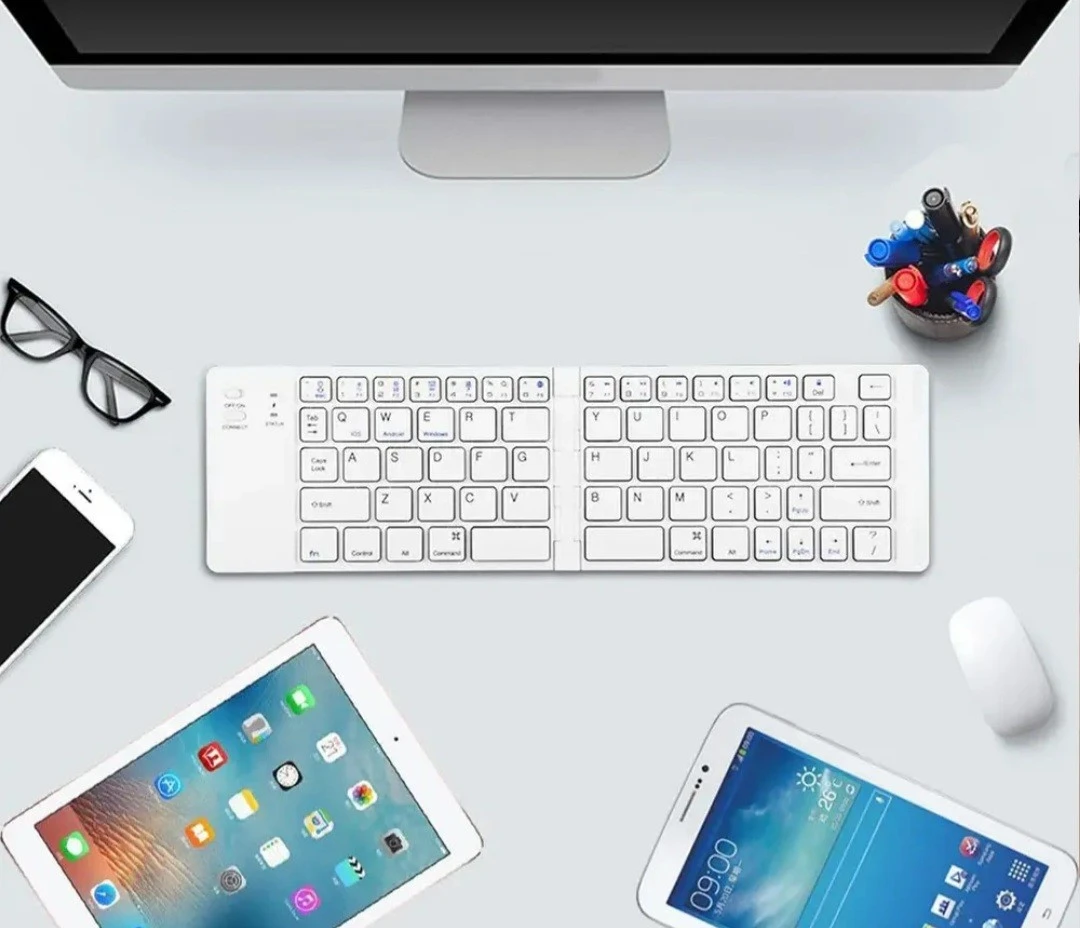 Mini Teclado Inalambricc Plegable Portatil, Bluetooth