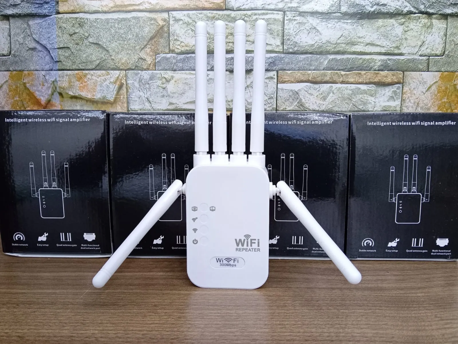 REPETIDOR INTELIGENTW WIFI 6 ANTENAS 300MPBS