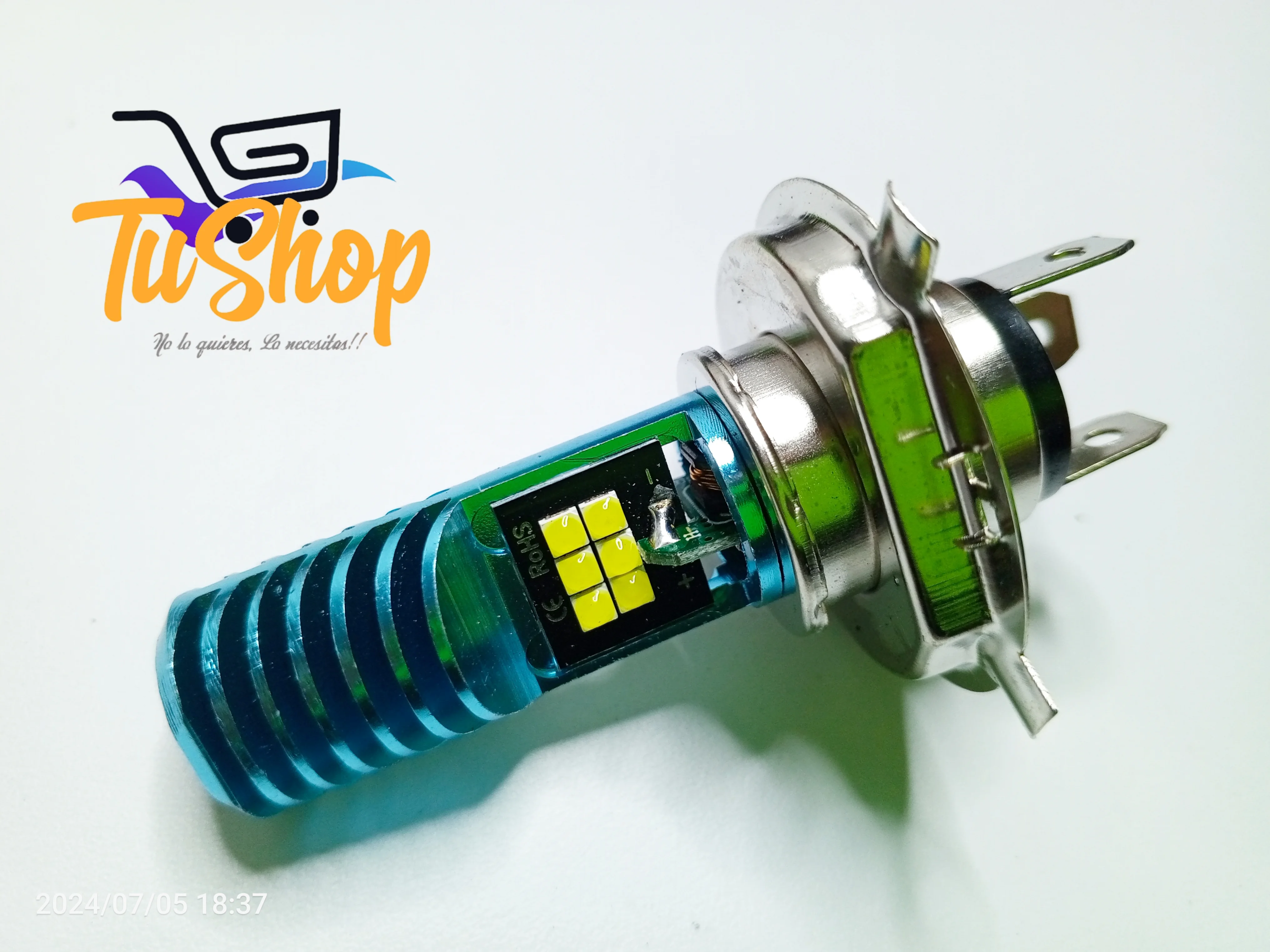 Bombillo LED H4 Moto Carro  6