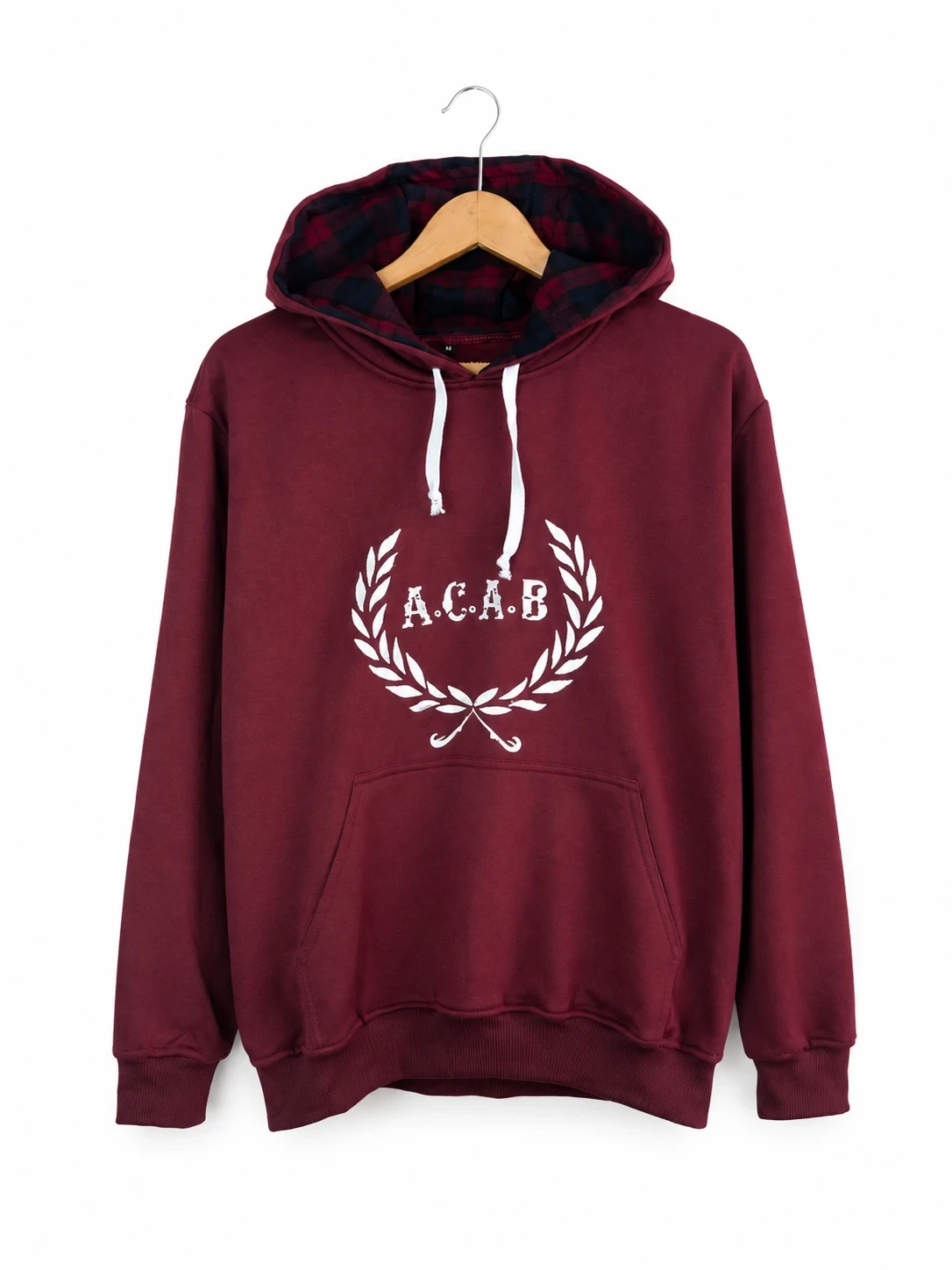 Hoddie vino tinto bordado