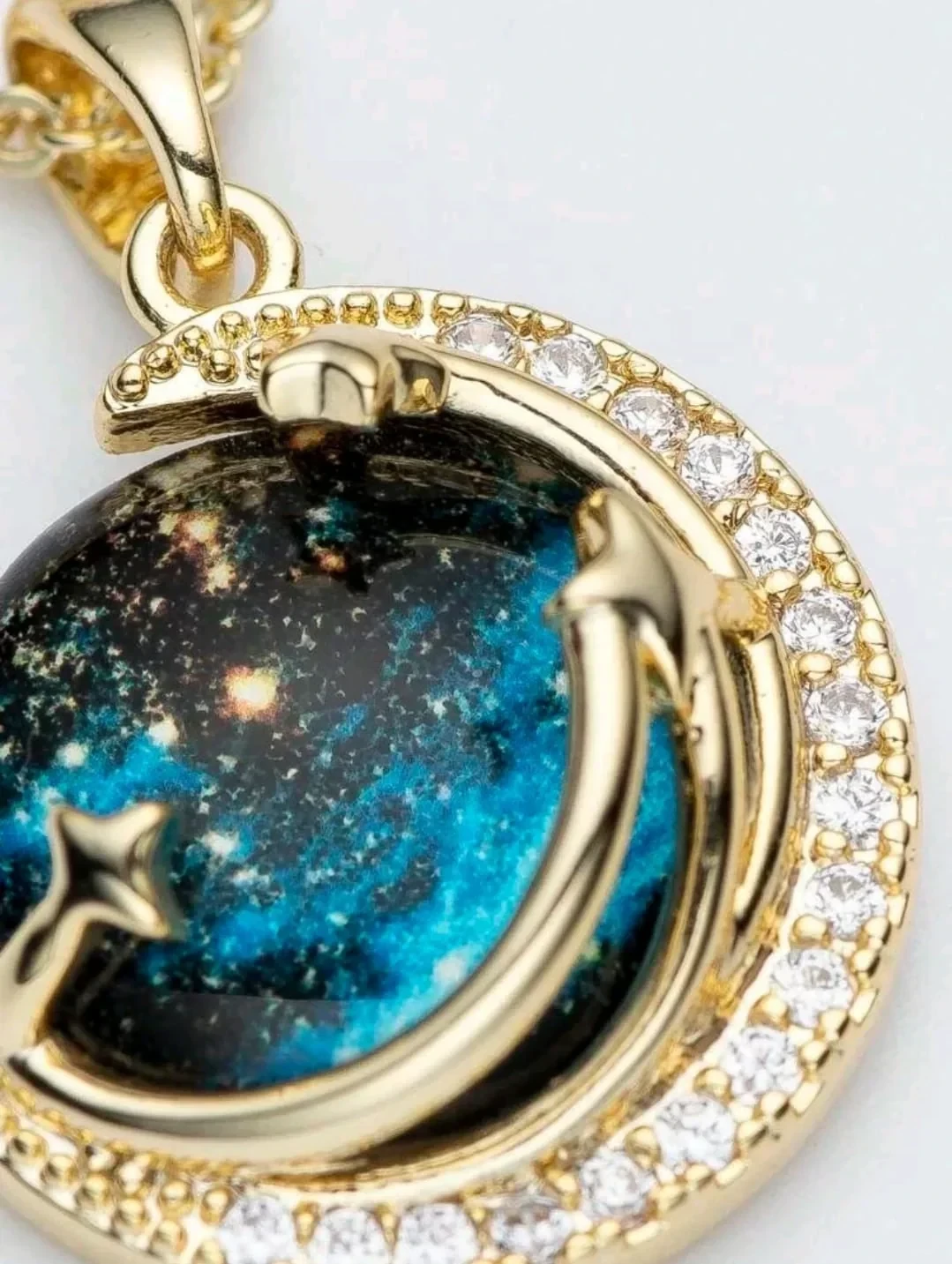 Colgante de luna fantasía fina  2